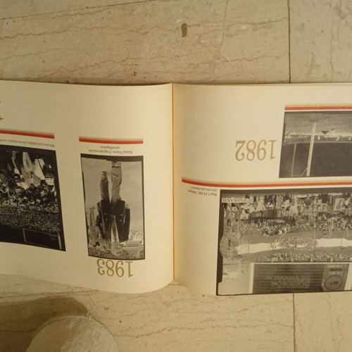 Olympiacos collectible calendar issue 75 years legend used