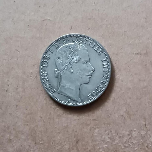 Florin 1860A Austria Silver Gulden like new, Franz Joseph I 1848 - 1916