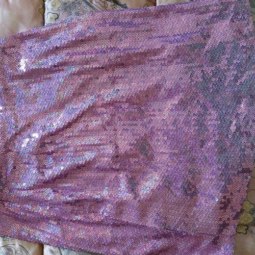 Skirt with sequins Stradivarius pink like new, XS