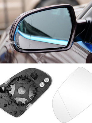 Left Heated Aspherical Mirror Glass for Audi A3 A4 A5 like new