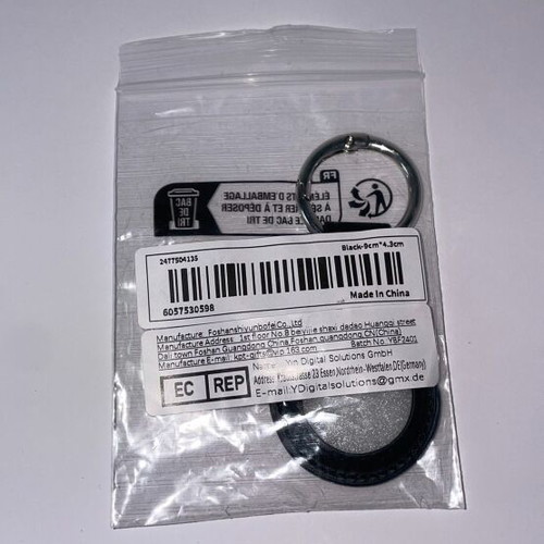 Leather black keychain for AirTag new