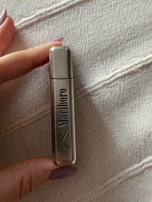Marlboro silver metal lighter case used