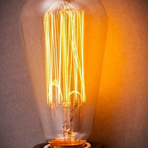 Antique Edison type 40w incandescent bulb retro 1930 era new