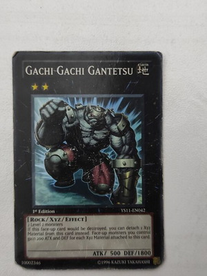 Yu-Gi-Oh! Gachi Gachi Gantetsu card like new