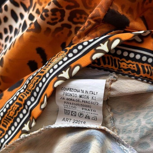 Leopard Dress with Belt like new, size 38, Made in Italy