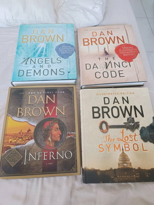 Dan Brown 4 hardback special illustrated editions like new