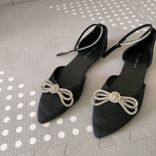 Sinsay Ballet Flats New Black Size 37