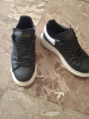 Alexander McQueen black casual shoes like new, size 43