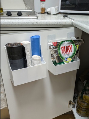 Kitchen Storage Containers like new, plastic with screw mounts