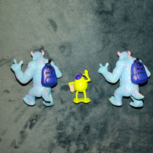 Pixar - Disney figures used, pack of 4 from Monsters Inc.