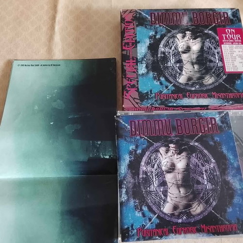 Dimmu Borgir Puritanical Euphoric Misanthropia CD used with bonus track and band poster