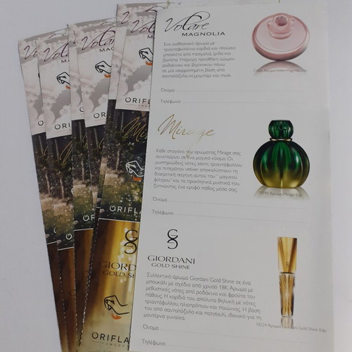 Vintage Oriflame perfume samples, new, pack of 60 pieces