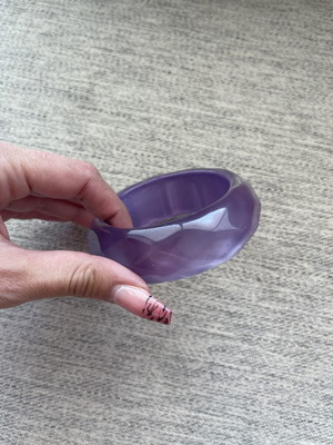 Purple Acrylic Statement Bangle Bracelet new