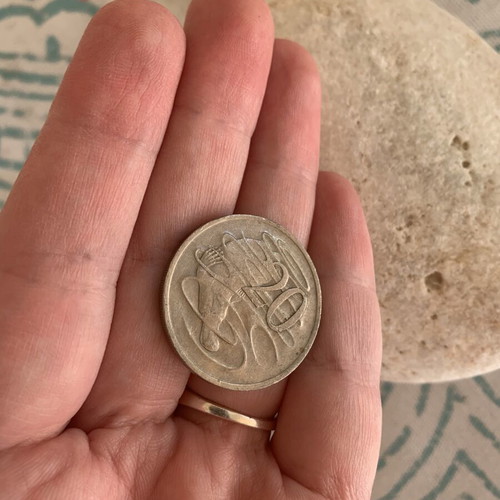 Australian Coin 1972 used, authentic