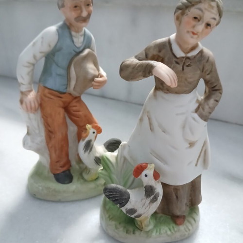 Vintage decorative figurines set of 2, 1960-1970