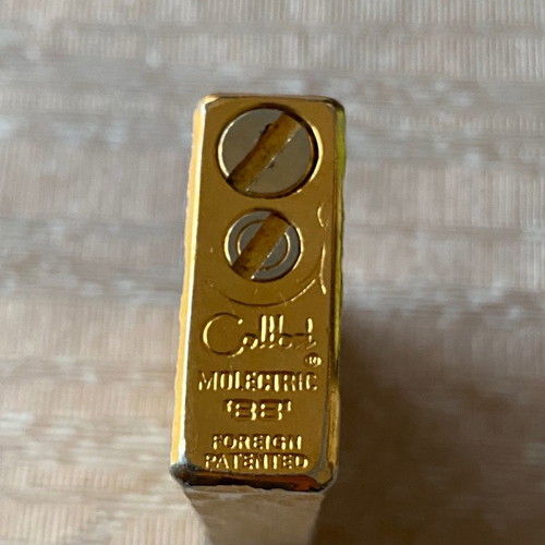 Collibri mollectric gold-plated lighter vintage used, rare