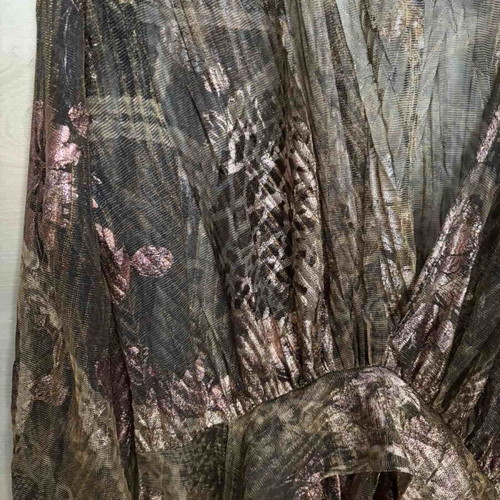 Nido fw25 shiny kimono with sewn belt and neckline like new