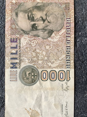 Banknote used, as shown