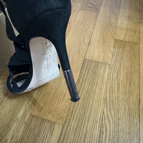Jessica Simpson sandals used, size 40, black with unique design