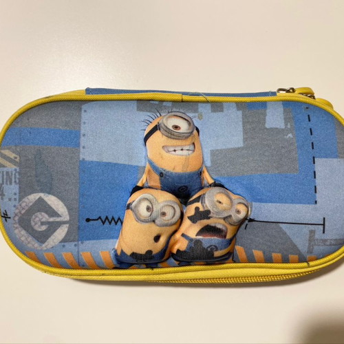 Minion school pencil case used