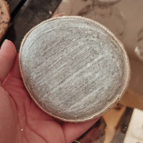 Decoupage decorative stone with clay element new