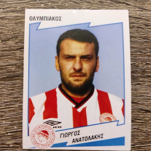Panini Football Sticker 2001 used, Olympiakos player