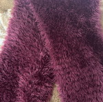 Fluffy scarf used red
