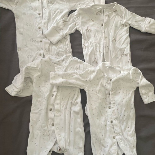 Next baby rompers like new, up to 1 month, all together