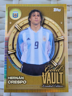 Topps Argentina 2026 Hernan Crespo Gold Vault like new