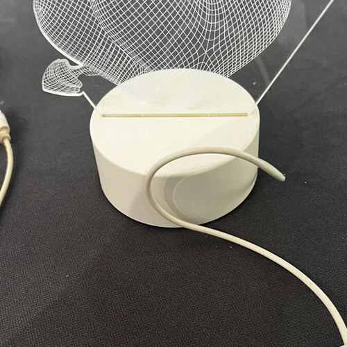 Night Light with USB Heart Decor like new