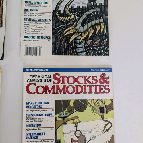 The Traders Magazine used, 13 issues 2005-2006, technical analysis