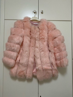 Koza synthetic pink fur like new