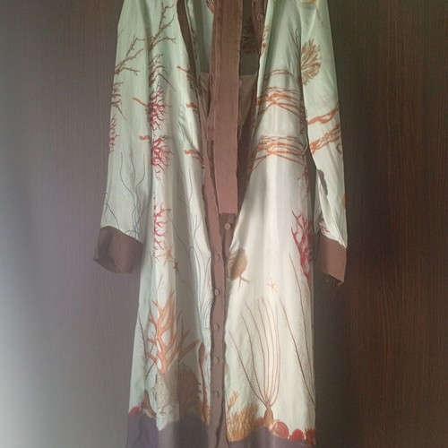 Hoss Intropia silk women's dress like new, brown and turquoise