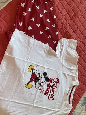 Disney Mickey Primark pajamas set size L plus size new, cotton