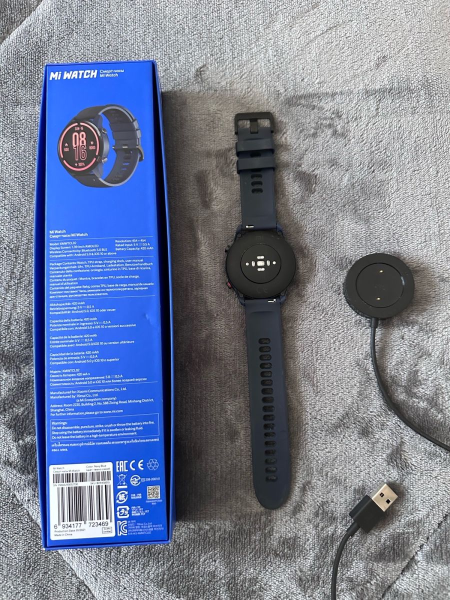 Mi watch navy discount blue