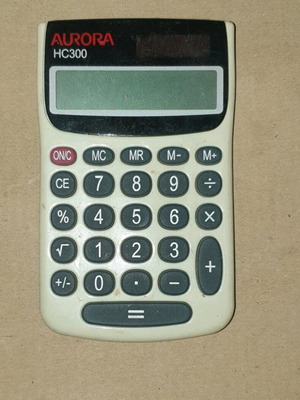 Aurora HC300 solar calculator used