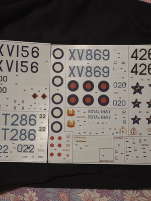 1/48 Airfix Buccaneer RAF decals like new