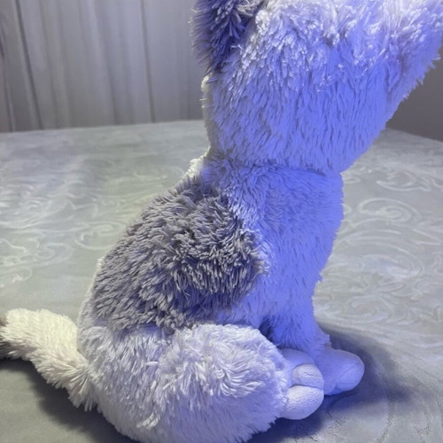 Plush cat with bow 28cm like new, 2015