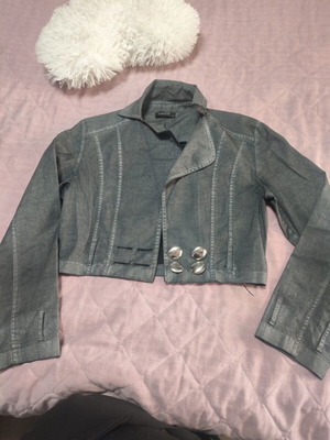 Denim jacket gray medium like new