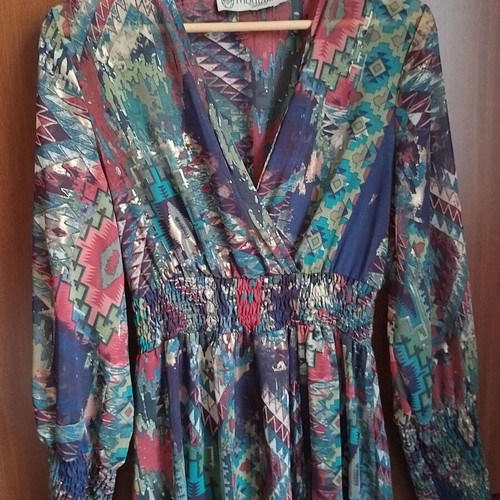 Moutaki dress multicolored like new, size M/L