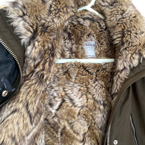 Zara coat used, brown and beige, size S