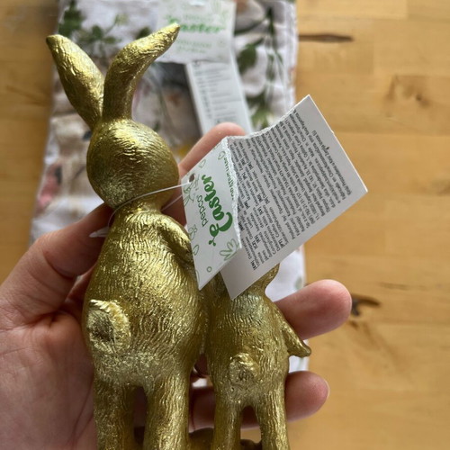 Gold decorative item with Easter theme new