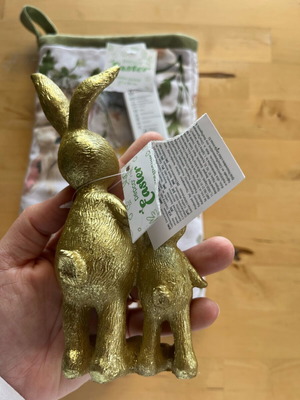 Gold decorative item with Easter theme new