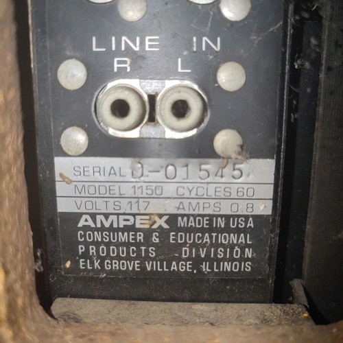 Ampex 1150 vintage reel-to-reel tape recorder used, non-functional