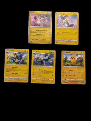 Pokémon Lightning Type Collectible Cards Set