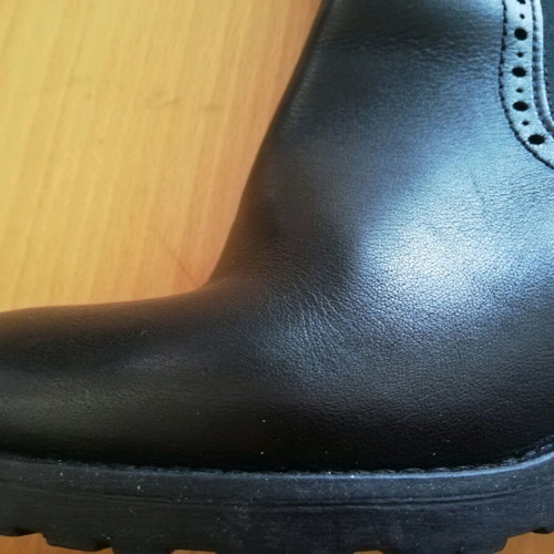 Alpe leather boots used, black, size 37