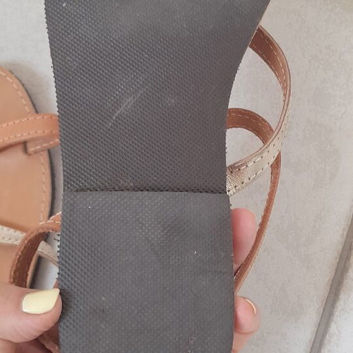 Sandals like new, beige, size 41, platform style
