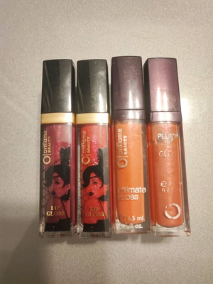 Oriflame shinny gloss like new, set of 4 pieces