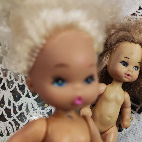 Bibi Bo dolls used, set of two babies