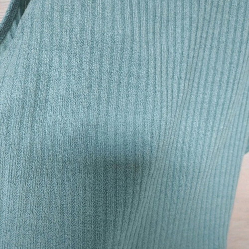 Shein new - sleeveless crop top ribbed / tank top rib sleeveless turtleneck mint fitted